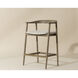 Jeremy 35.75 inch Weathered Oak / Dove Cream Counter Stool